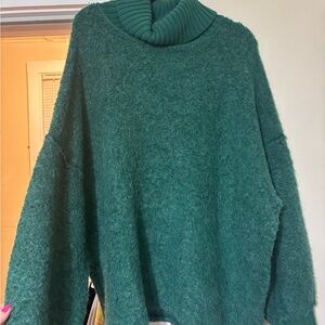 Free People Emerald Cowl Neck Sweater